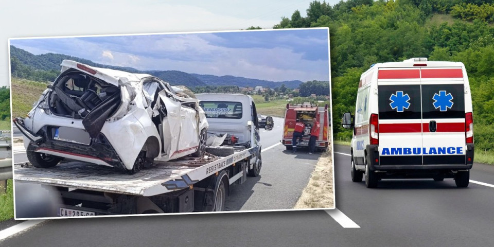 Poginula još jedna žena! Teška nesreća na auto-putu Miloš Veliki - automobil smrskan (FOTO)