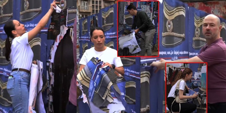 Dok cela Srbija tuguje za srpskim žrtvama, blokaderski ološ slavi Srebrenicu i cepa plakate o srpskim generalima (VIDEO)