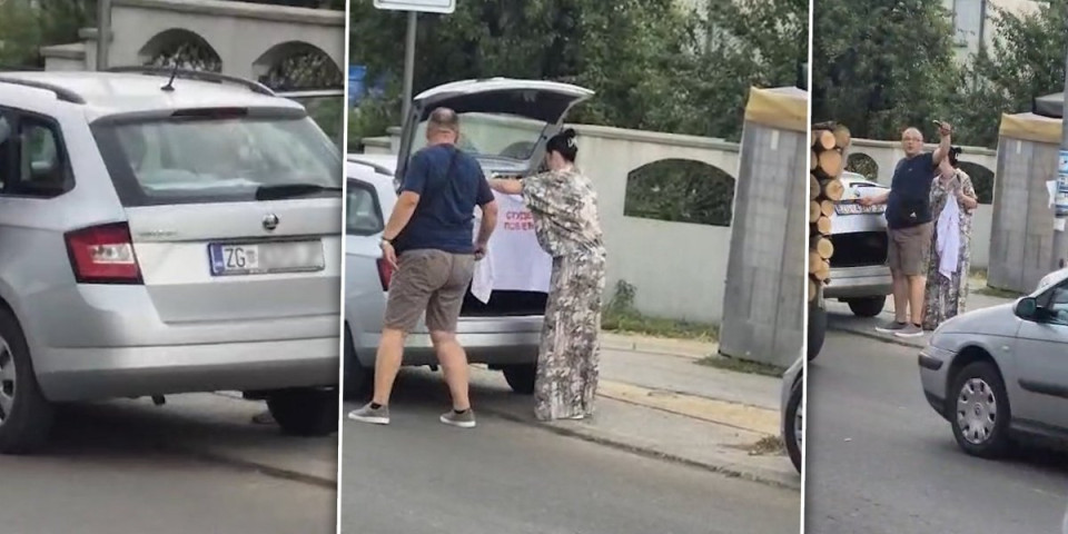 Ljudi, pogledajte tablice na blokaderskim kolima: Maltretirali su aktiviste SNS u Kragujevcu, ali snimljen je ključan detalj (VIDEO)