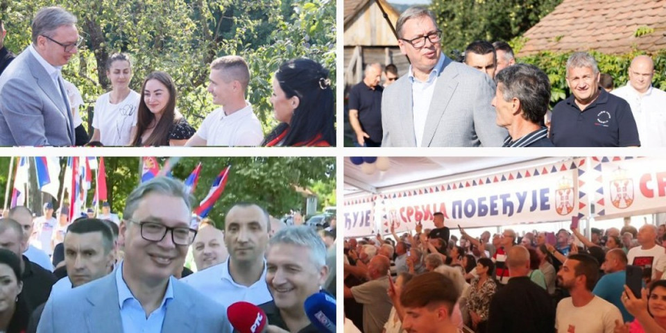 Čuvaćemo našu zemlju, iako nije lako - Vučić zagrmeo: Hoćete li Kokanovića ili Draganu?! (FOTO/VIDEO)