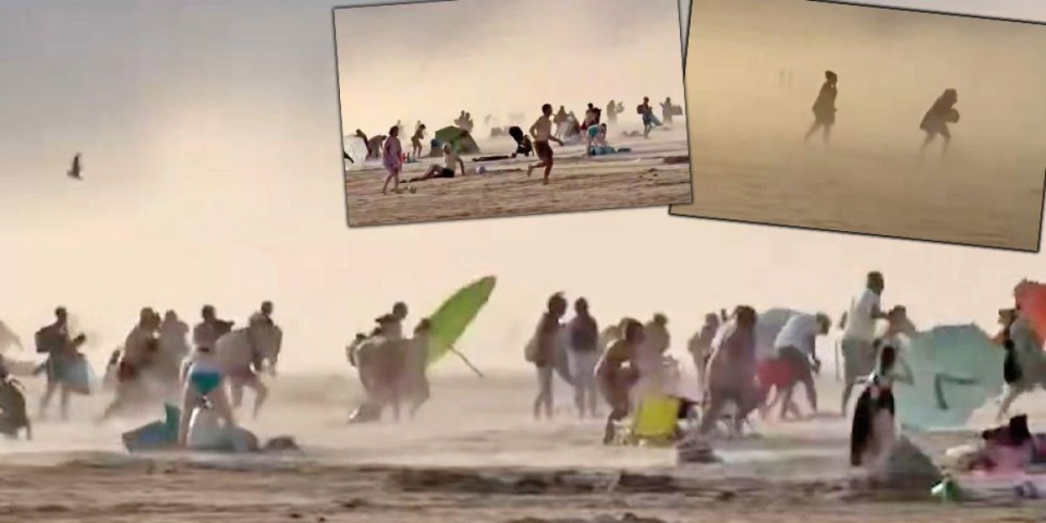 Horor na poznatom letovalištu! Došlo je s neba i izazvalo haos i paniku: Turisti beže glavom bez obzira (VIDEO)