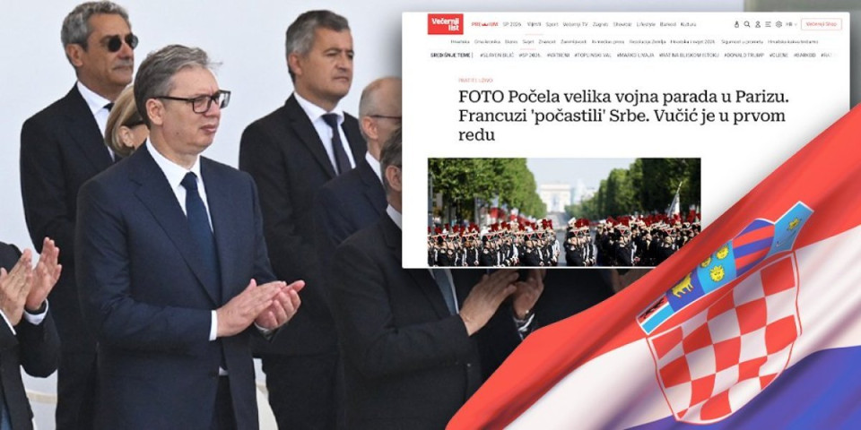 Hrvati pucaju od muke: Ne mogu da podnesu čast koja je Vučiću i Srbiji ukazana u Parizu - Evo šta pišu (FOTO)