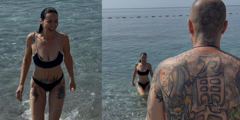 Iz bolnice pravo na plažu! Posle drame u Budvi Neša Twins uhvaćen sa atraktivnom crnkom