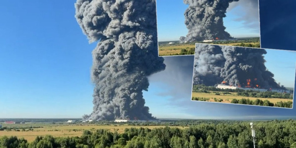 (VIDEO) Kao da je pala nuklearka! Snimak pakla iz Rusije zaprepastio svet, najveći mogući stub dima se diže u atmosferu