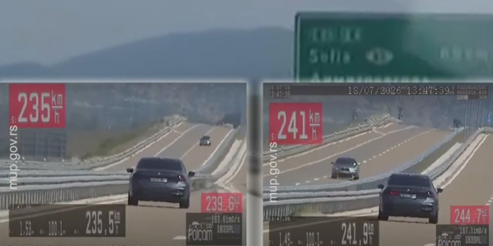 Da li je ovaj normalan? Muškarac divljao na auto-putu kod Pirota - nećete verovati kojom brzinom (VIDEO)
