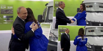 Putinov potez o kojem bruji Rusija: Prišao joj bez oklevanja i snažno je zagrlio (VIDEO)