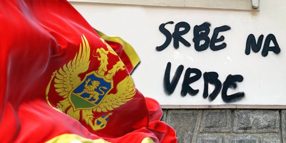 Još jedan skandal u Crnoj Gori! Osvanuo grafit "Srbe na vrbe" u Bijelom Polju - nastavljaja se jeziva kampanja protiv Srba (FOTO)