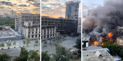 (VIDEO) Šta je ovo Putin uradio?! Na Kijev kao da je pala atomska bomba! Apokaliptične scene stižu iz centra prestonice Ukrajine