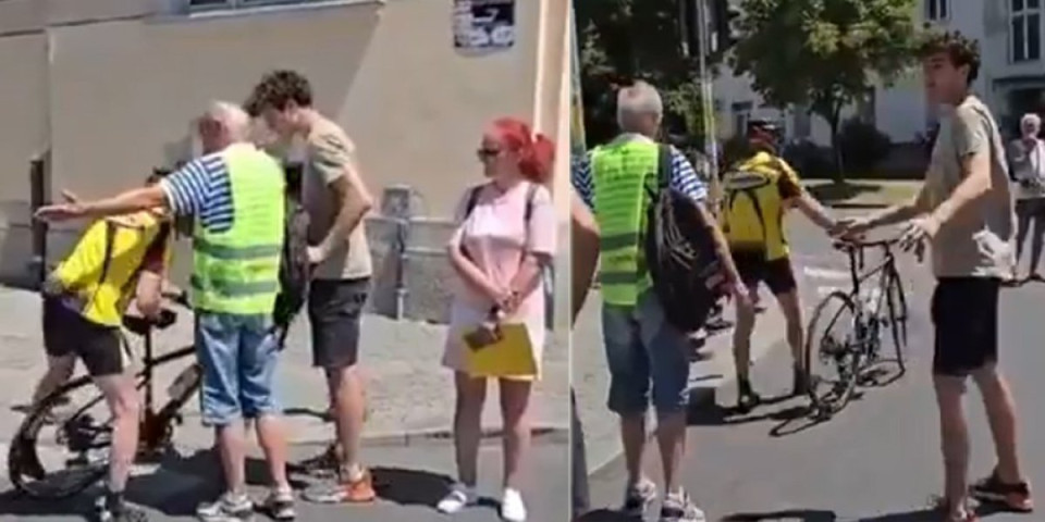 Dokle više, bre, banditi?! Blokaderska bagra usred Zemuna maltretirala nesrećnog čoveka na biciklu (VIDEO)
