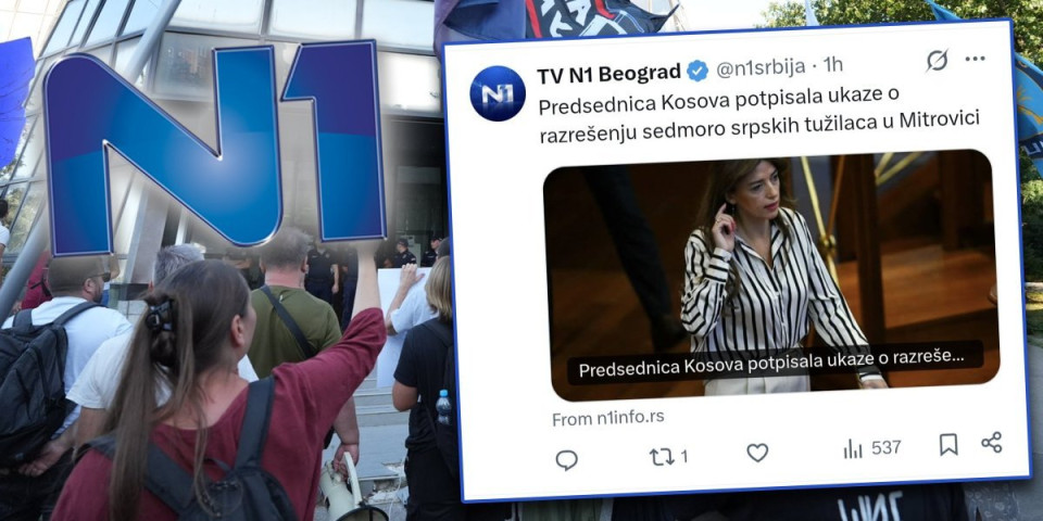 Pravo lice tajkunskih medija: Za N1 je takozvano Kosovo država – Sada je jasno zašto stoje uz blokadere