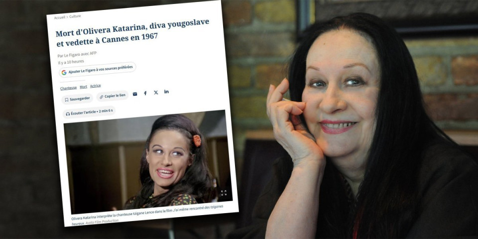 Francuski list "Le Figaro" objavio vest o smrti Olivere Katarine