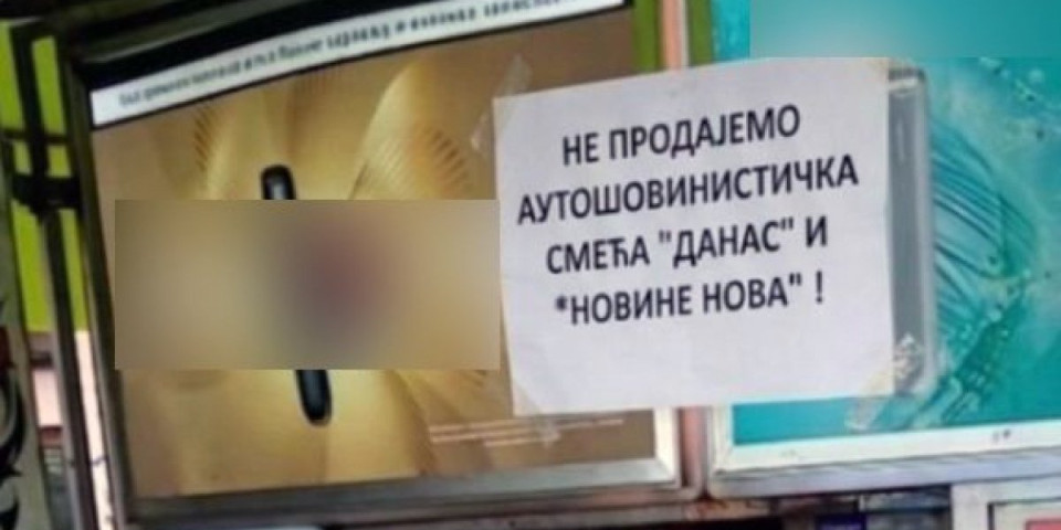 Dosta je trovanja Srbije! Na jednom kiosku u Novom Sadu osvanula jasna poruka - Svaka čast za stav i obraz! (FOTO)