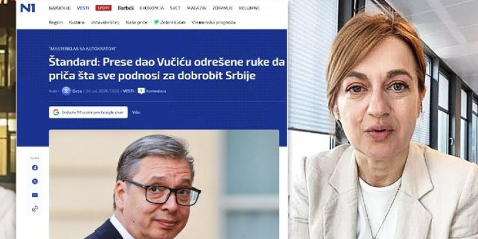 Otrovnica iz Sarajeva udarila na Srbiju! Olivera Stajić ne prašta Vučićevu snagu: Dok Srbija gazi napred, pljuvači sa N1 se udavili u sopstvenoj mržnji (FOTO)