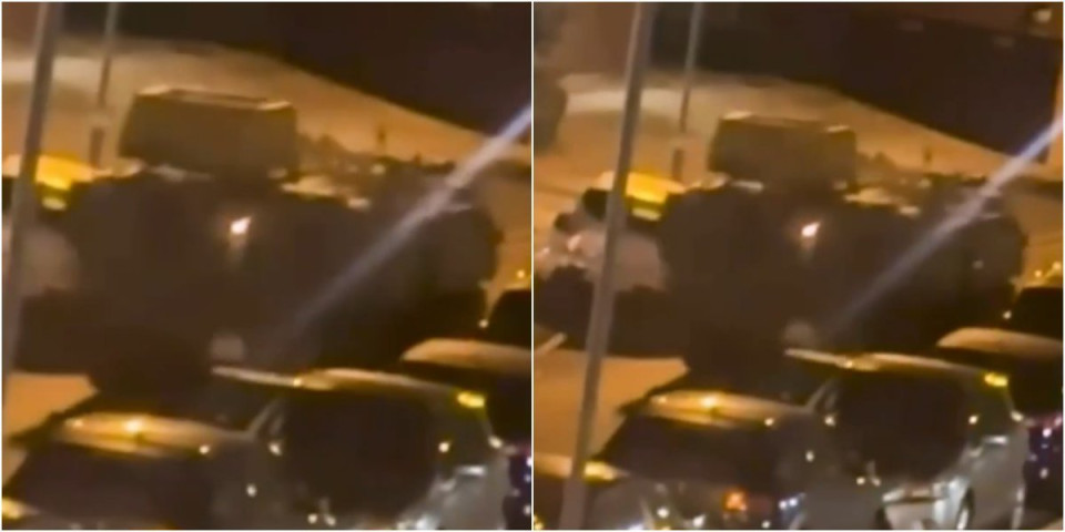 (VIDEO) Pijani vojnici ukrali tenk! Drama na ulicama, juri velikom brzinom i gazi sve pred sobom - ljudi pobegli u stanove i sa zgrada snimaju ludilo