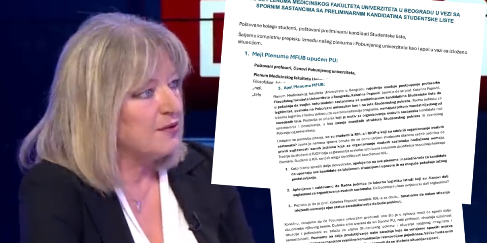 Vetirana! Saznajemo: Sve pršti među blokaderima, odstranjena profesorka Popović - ovo je razlog