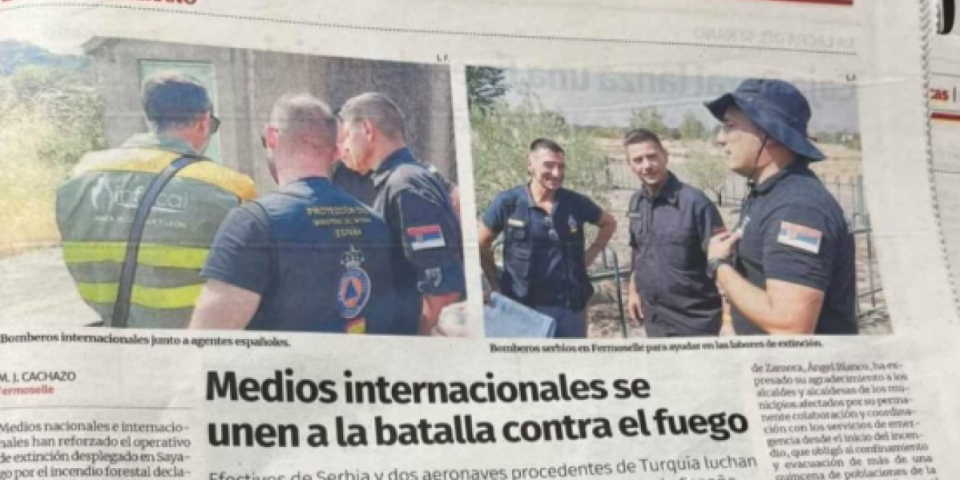 Nema granica za heroje! Oglasio se ministar Dačić: Španski mediji bruje o 40 srpskih vatrogasaca koji se bore protiv vatrene stihije