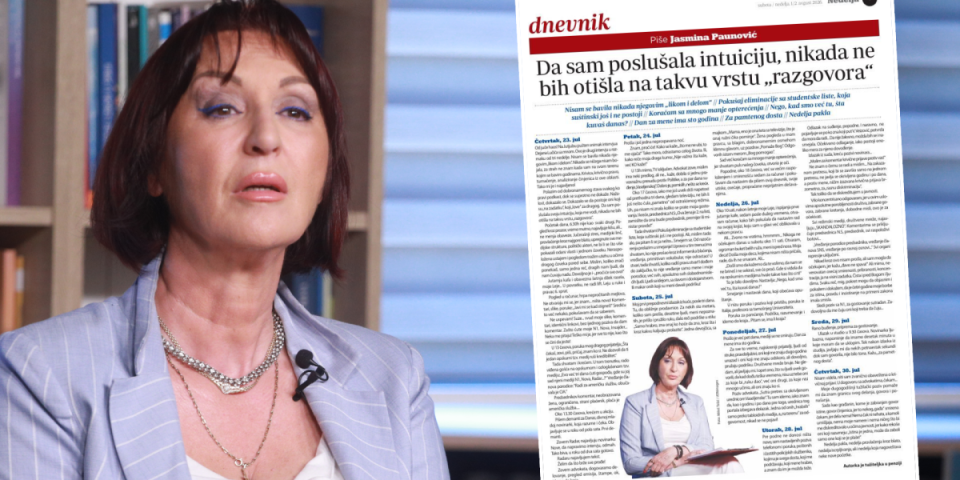 Sramno pranje biografije u režiji Jasmine Paunović: Čitali smo dnevnik blokaderske tužiteljke da vi ne biste morali