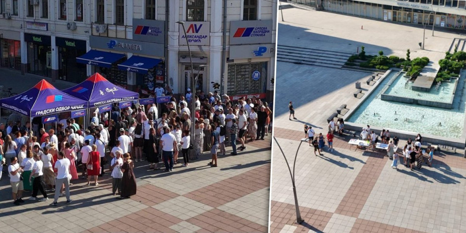 Čačak sve pokazao: Evo koliku podršku imaju blokaderi, a koliku SNS (FOTO)