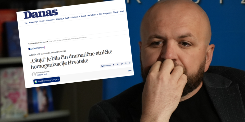 Jezivo! Blokaderski ideolog pljunuo na srpske žrtve: Da li je moguće da ovo piše o zločinačkoj akciji "Oluja"?!