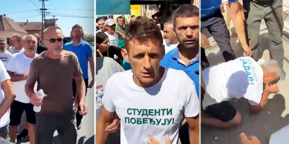 Sam si pao folirantu! Blokader pljuvao Srbe iz Republike Srpske, a onda počeo da se valja po zemlji (VIDEO)