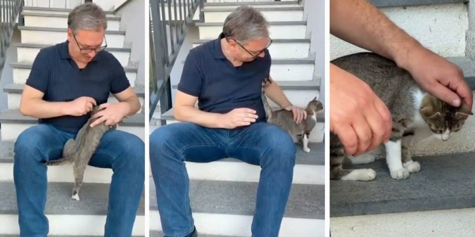 Neočekivani gost ispred porodične kuće predsednika: Vučić objavio snimak koji je raznežio sve (VIDEO)
