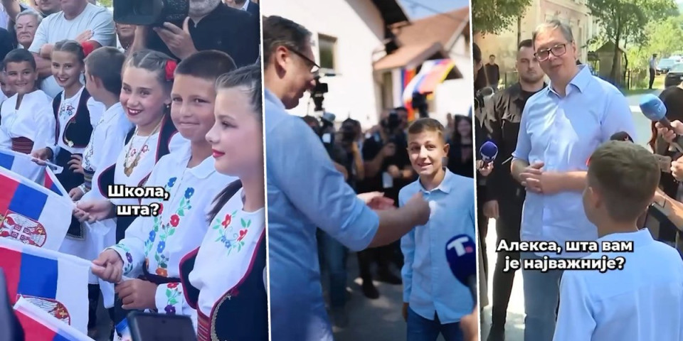 Vučić upoznao malog Aleksu: Posle samo dve razmenjene rečenice predvideo mu veliku budućnost: "Zapamtite ovo" (VIDEO)