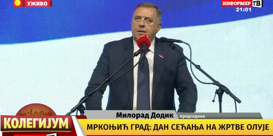 Obraća se Milorad Dodik iz Mrkonjić Grada: "Ovo nije običan datum, ovo je mesto kada govorimo istinu"