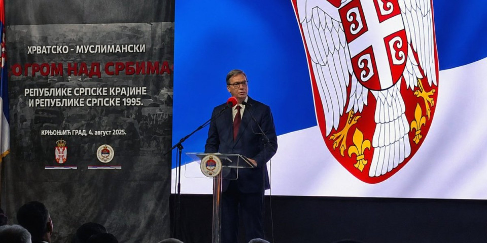 "Nikada više neće biti pogroma srpskog naroda!" Čelična zakletva predsednika Vučića iz Mrkonjić Grada!