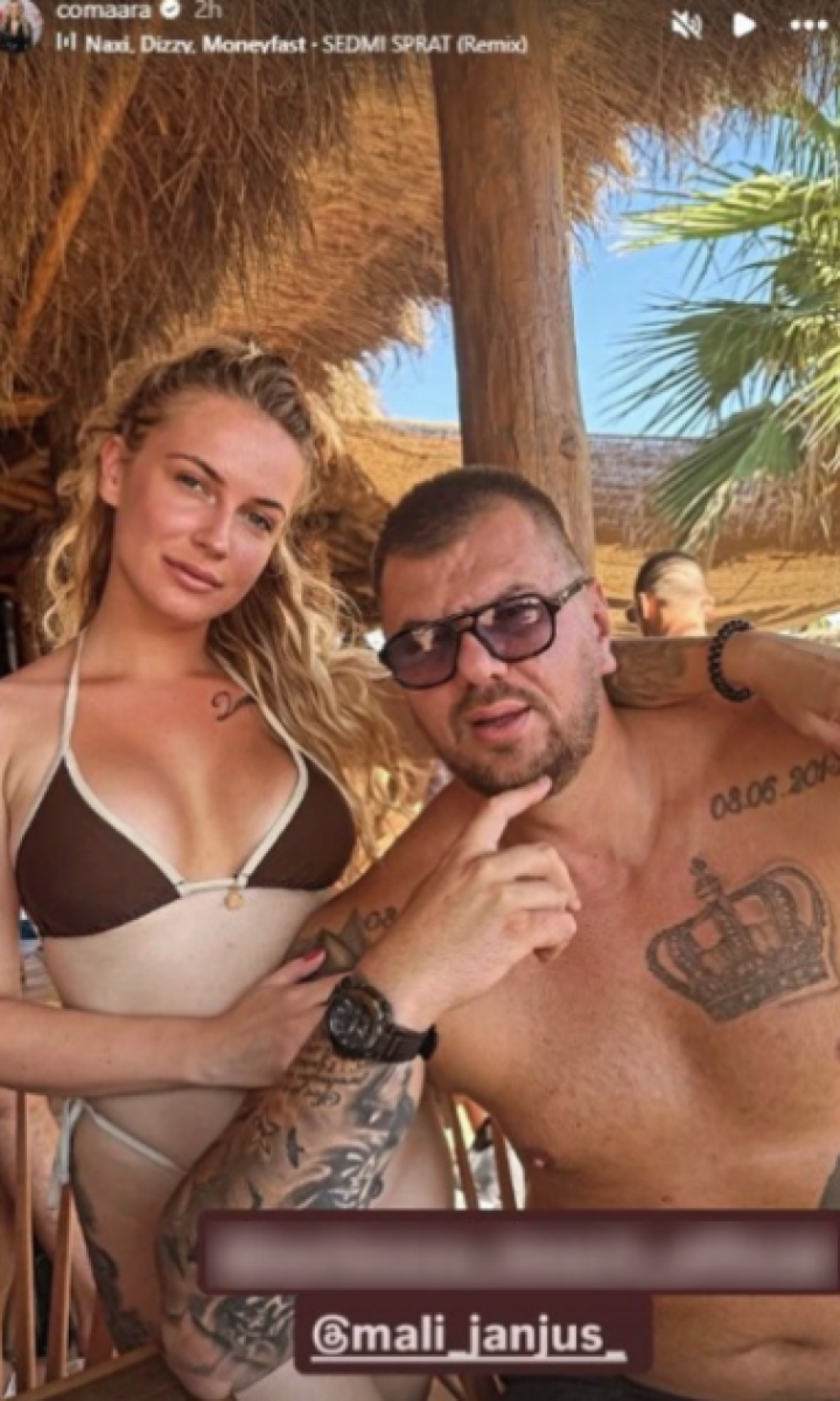 Vrela plavuša u bikiniju ga stegla i ne pušta! Milica Veličković golišava pored bivšeg košarkaša - Terza će da pukne od muke