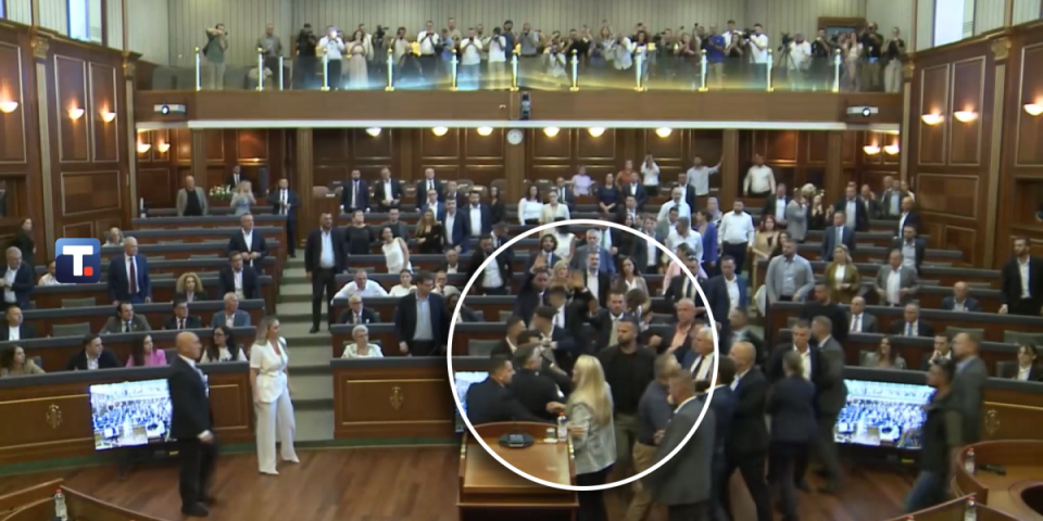 Potpuni haos u Prištini: Kurtija zasuli jajima u skupštini lažne države (VIDEO)