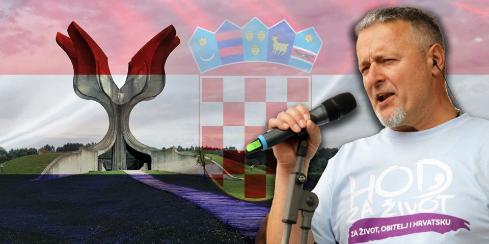Zarađuje od majica sa motivima pokolja srpske dece! Krvnik Tompson se krije iza vere dok mu ustaška rulja kliče "Za dom spremni" u Imotskom