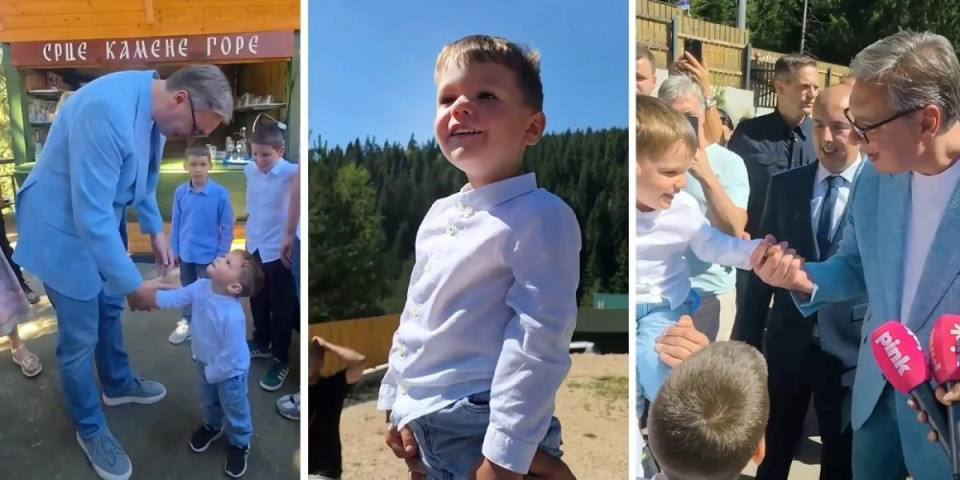 "Tata, sad će da mi dođe Vučić!" Mališan jedva čekao da vidi predsednika: "Srce malo" (VIDEO)