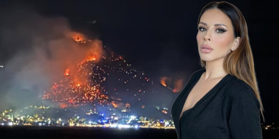 "Gospode, pomozi!" Ana Sević u blizini stravičnog požara u Baošićima - Oglasila se dok vatra guta sve