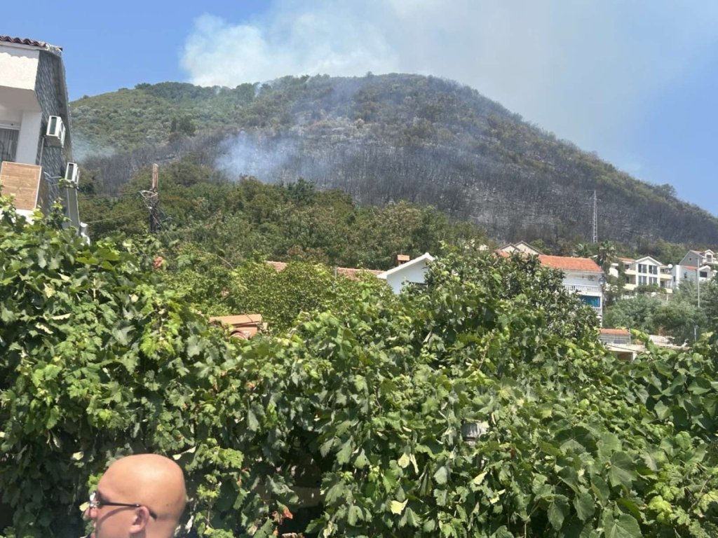 "Sve je izgorelo iza moje kuće!" Miloš Bojanić iz Baošića nakon evakuacije zbog požara (FOTO)