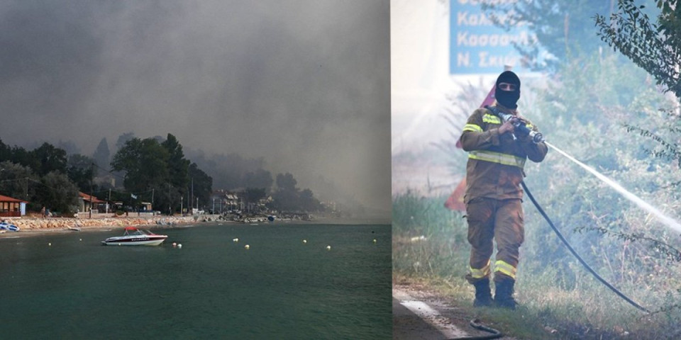 Požar guta Halkidiki! Turisti evakuisani: Nema ni struje ni vode, telefonska komunikacija nemoguća - Ovo je najnovije stanje sa terena (FOTO/VIDEO)