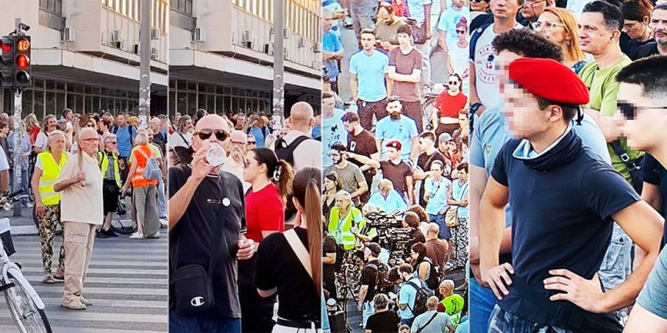 Jezive scene u Novom Sadu! Hitlerov pozdrav i blokaderi naoružani motikama! (FOTO/VIDEO)