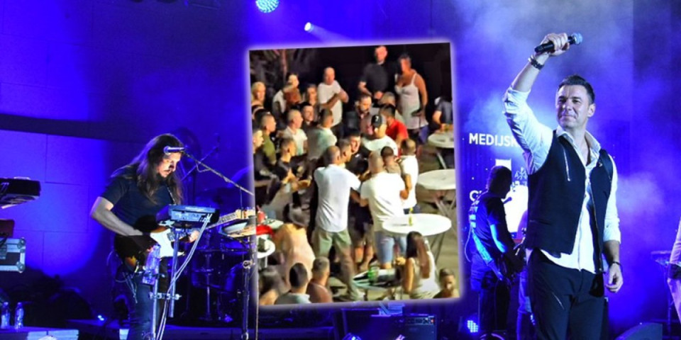 (VIDEO) Masovna tuča na koncertu Amadeus benda! Sevale pesnice, ima povređenih - Haos u Crnoj Gori