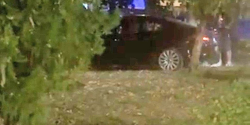 Za dlaku izbegnuta tragedija u Smederevu: Automobil proleteo kroz raskrsnicu, pokosio semafor i završio u drvetu (FOTO, VIDEO)