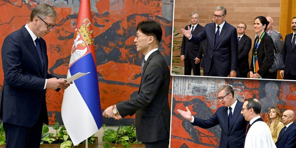 Svečanost u Palati Srbije! Predsednik Vučić prima akreditive novih 5 ambasadora u Srbiji: Južne Koreje, Alžira, Kazahstana, Nemačke i Austrije (FOTO)