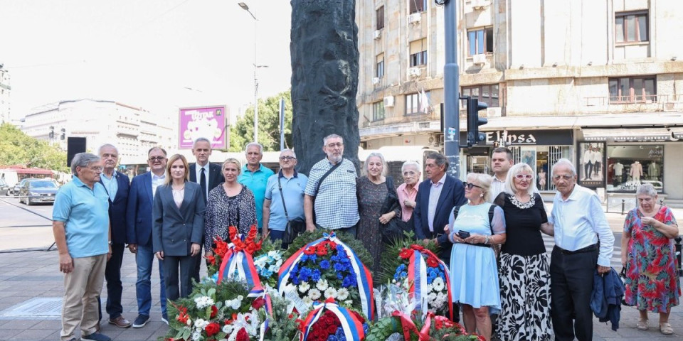 Đurđević na Terazijama: Oni su za Srbiju umrli, a naša je obaveza da za nju živimo
