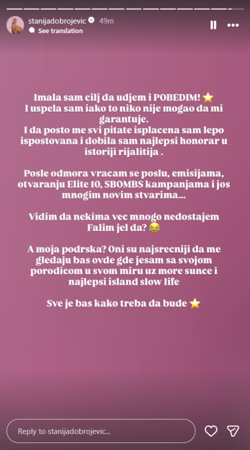 Staniji isplaćen ceo honorar nakon "Elite"! Poznato koliko joj je novca leglo na račun - Da se smrzneš