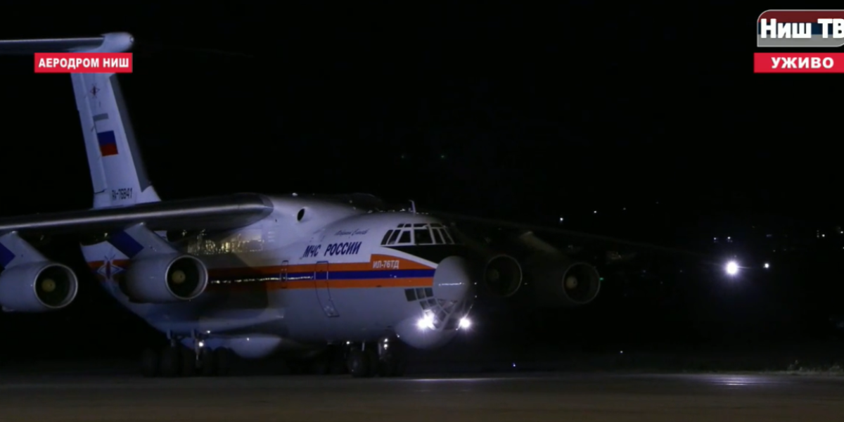 Ruski avion Il-76 sleteo kod Niša
