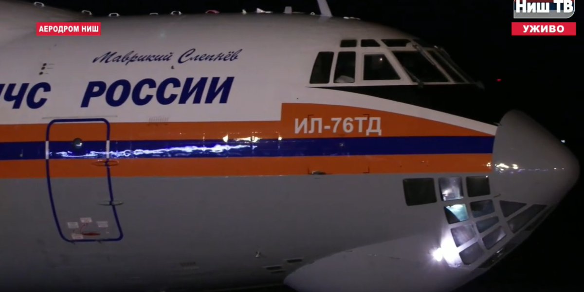 Ruski avion Il-76 sleteo kod Niša