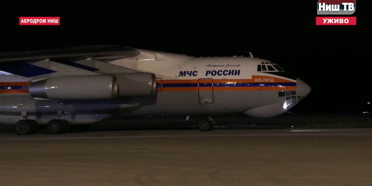 Ruski avion Il-76 sleteo kod Niša