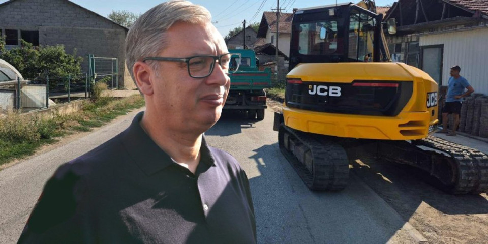 Rečeno - urađeno! Vučić pre dva dana obećao trotoare u Pejkovcu, mašine danas već na terenu (FOTO)
