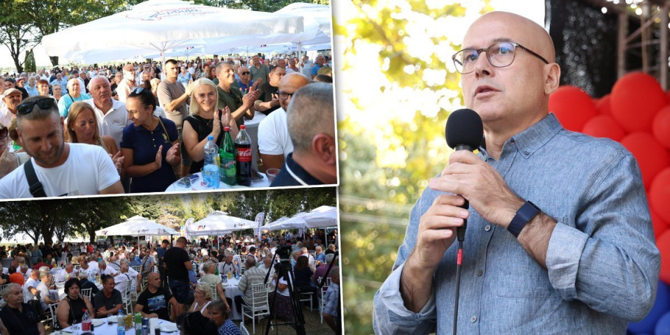 Veliki narodni skup u Beočinu! Stigao Miloš Vučević pa poslao moćnu poruku: Vi ste iskonska snaga Srbije (FOTO)