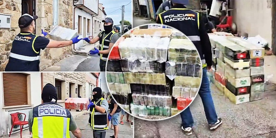 Zaplenjena tona i po kokaina! Sumnja se povezanost sa klanovima iz Srbije i Crne Gore - evo gde je droga pronađena (VIDEO)