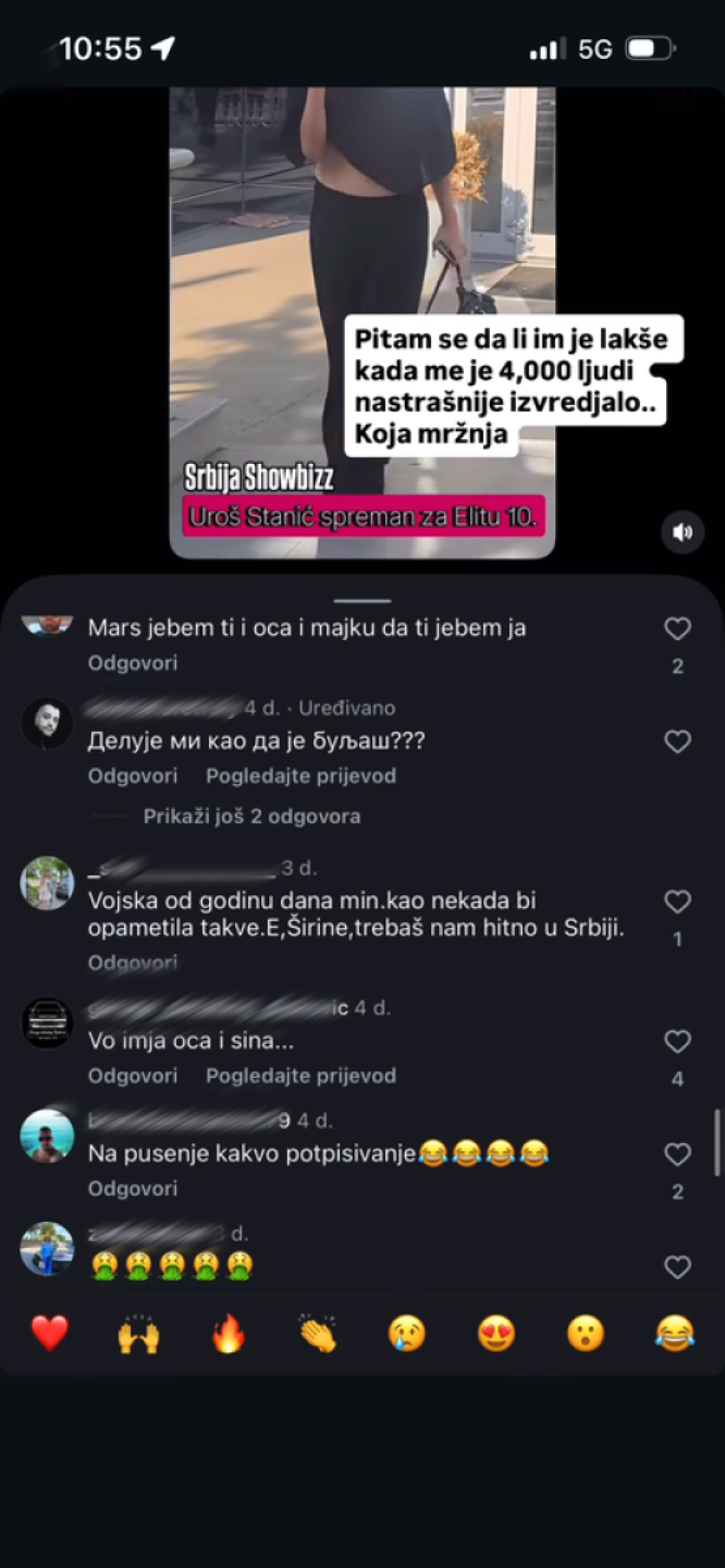 Žele mu smrt i brutalno ga vređaju! Hiljade ljudi se obrušilo na Uroša Stanića: "Nedeljama trpim..."