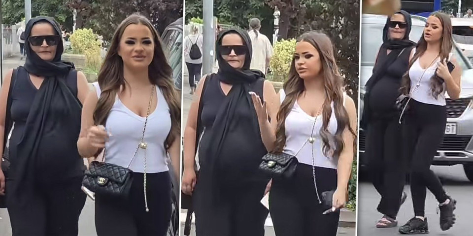Daje joj saglasnost da postane starleta! Maloletna Jovana dovela trudnu majku pred kamere - Zamotala se u crninu kao nindža