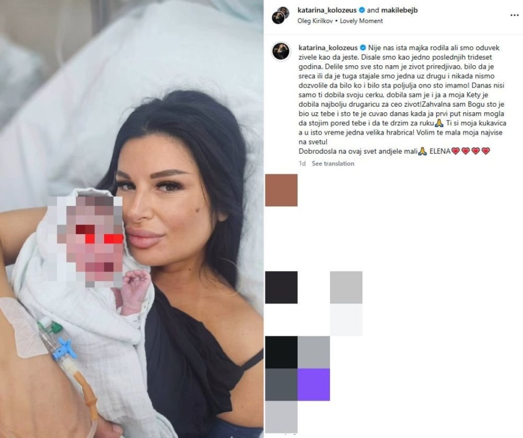 Ovo je Maja koja je Mirčetu Raduloviću rodila ćerku: Osvanula prva fotografija iz porodilišta (FOTO)